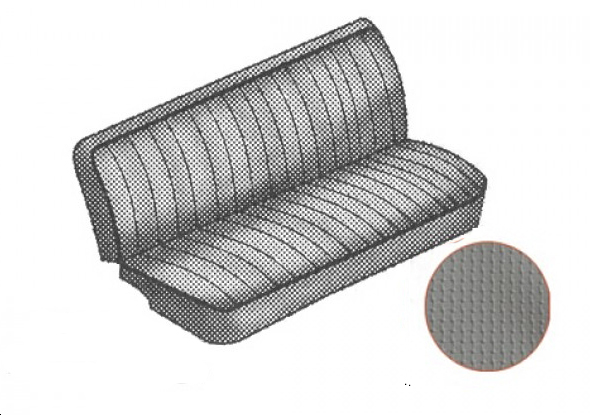achterbank bekleding, double cab, 58-64, grijs