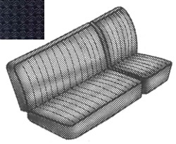 Voorbank bekleding T2 zwart 8.68-7.73