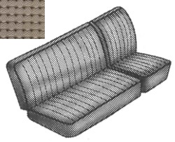 Voorbank bekleding T2 beige 8.68-7.73