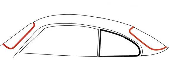 Callook Windshield Sealset 8.55-7.74 Without Mould