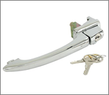 Deurgreep, Chroom, 8.59 - 7.64, links, (Top-quality)