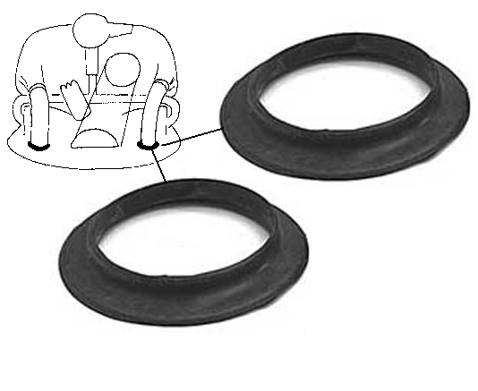 Gummidichtung Heizungsschlauch und Motorabdeckblech 12.62-, dnn