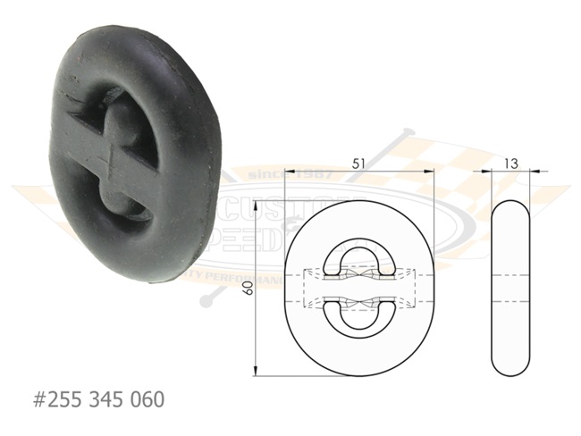 Demper ophangingsrubber CSP