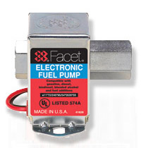 Fuel pump, electric, FACET (Top-quality)