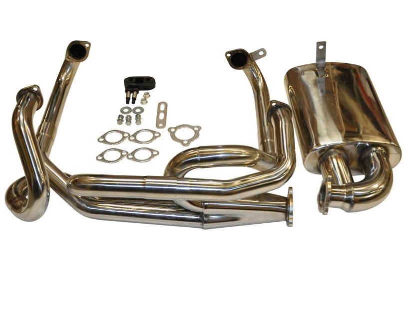 Sportuitlaat  "Sidewinder", RVS