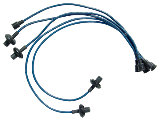 Siliconen Bougiekabelset Blauw