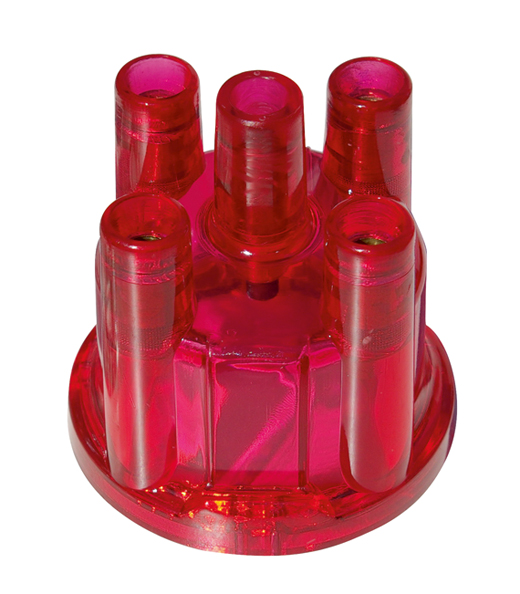 Verdelerkap Transparant Rood