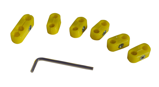 Bougiekabel klemmen geel