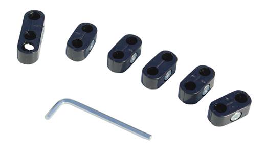 Bougiekabel klemmen Zwart