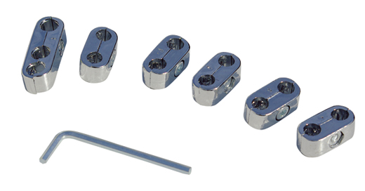 Bougiekabel klemmen Chroom