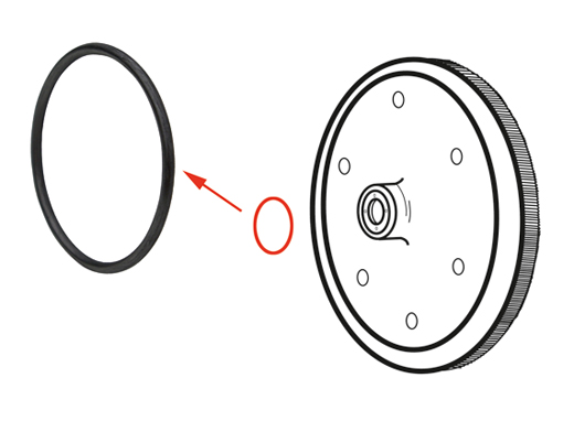 O-Ring voor vliegwiel, 1.5 - 1.6 ltr, ab 8.65