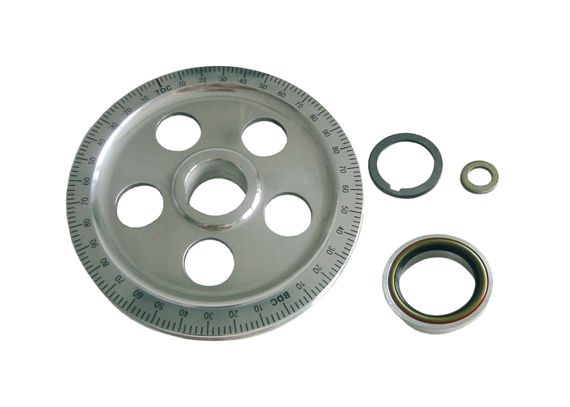 Krukas poelie met carter dichtring, Alu, 170 mm