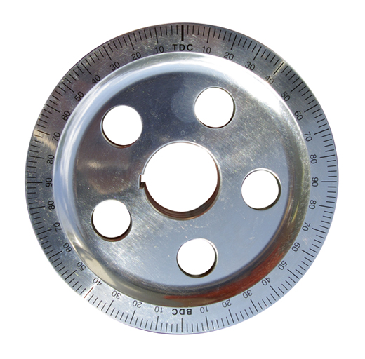 Aluminium-Riemenscheibe, "Klein", "High Tech", poliert