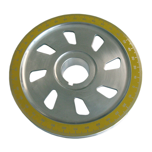 Krukas poelie, Alu, geel, "Shark-Design"