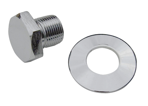 Krukas poelie bout, chroom