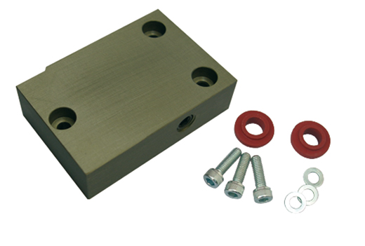 Oil cooler block off plate, type 4, milled