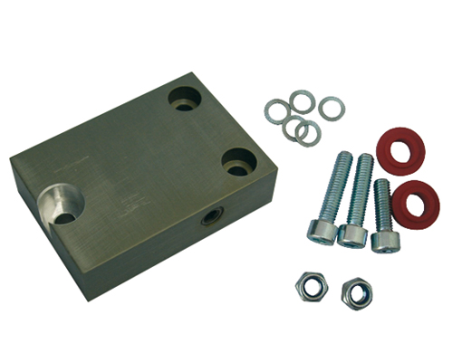 Oil cooler block off plate, type 1, alu, milled