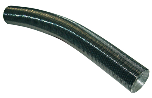 Verwarmingsslang, Alu, zwart, 50 x 300-900 mm