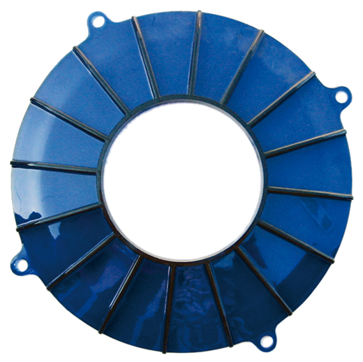 Dynamo achterplaat, blauw, Turbo-Style