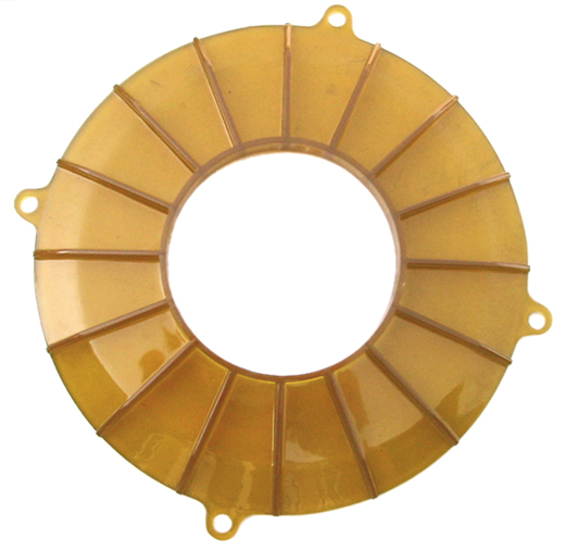 Dynamo achterplaat, geel, Turbo-Style