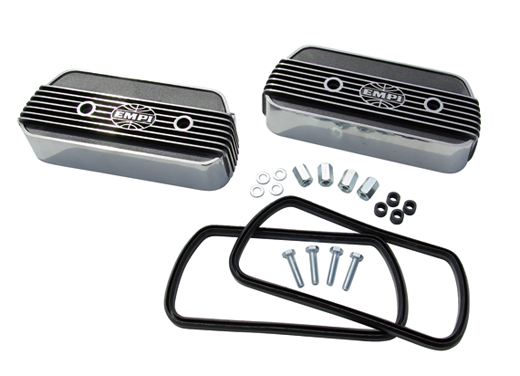 Kleppendeksel "EMPI", Aluminium, Paar