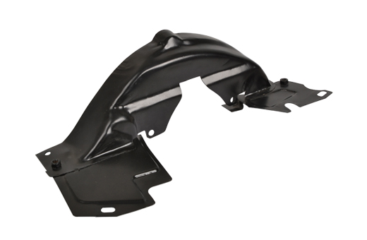 Motorplaat achter krukaspoelie, zwart, breed