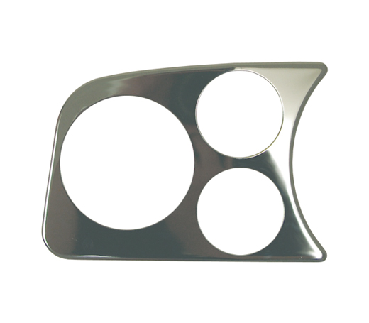 Instrumenten houder, links, chroom, 3 openingen