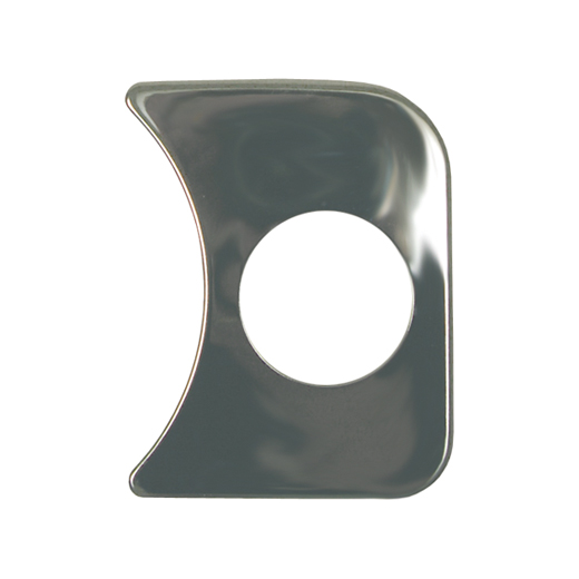 Instrument houder, rechts, chroom, 1 opening