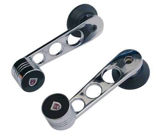 Raamslinger chroom/zwart WOB 8.67-