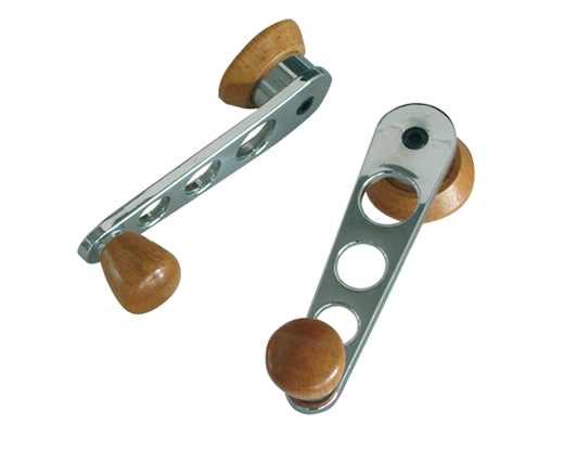 Raamslinger chroom/hout 8.67-