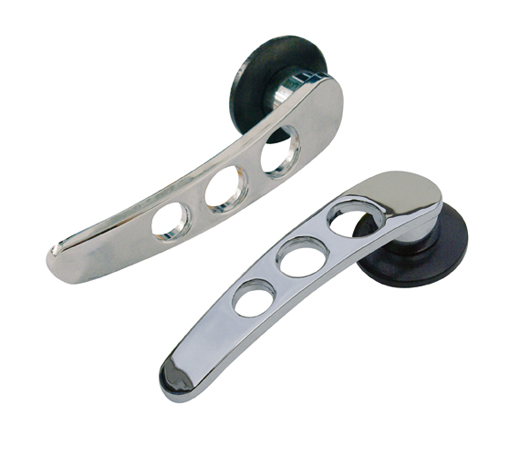 Deurgrepen chroom/zwart -7.66