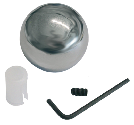 Schakelpookknop chroom