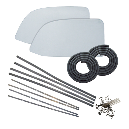 One-piece window conversion kit, clear, beetle sedan, 8.64-