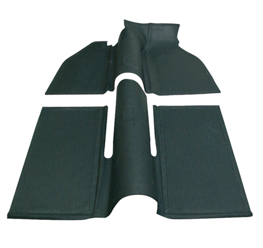 Gummiabdeckung Bodenplatte komplett, Schwarz, 8.67-7.72 (Top-qua