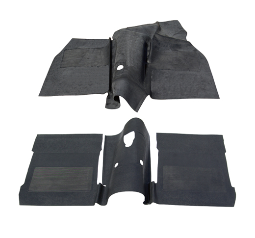 Gummiabdeckung Bodenplatte komplett, Schwarz, 73- (Top-qualitait