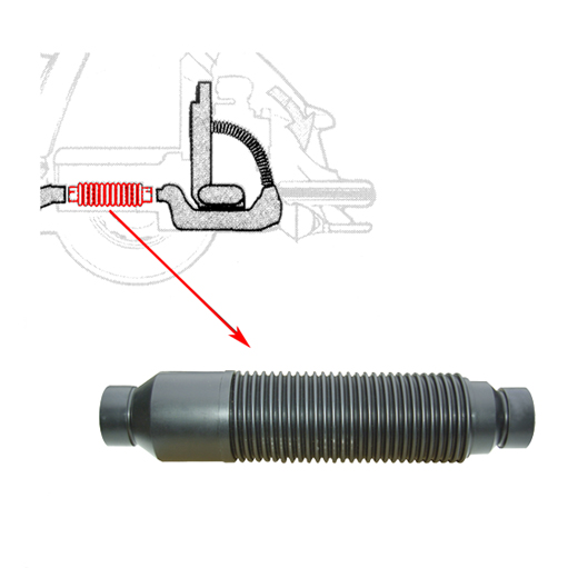 slang voor kachelpot, 8.72-, maat 60 / 60 mm, 430mm