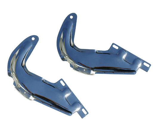 Kofferklepscharnier, Chroom, Paar