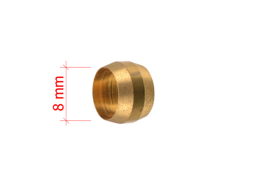 Koppelstuk fitting, benzineleiding, 8mm