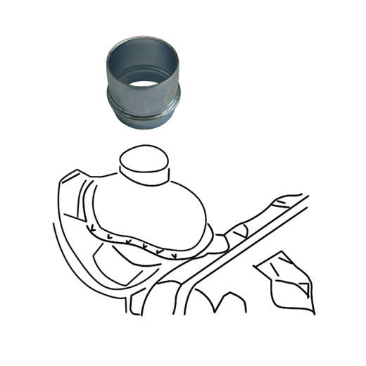 Verbindingsstuk Uitlaat - Verwarmingsbuis, paar