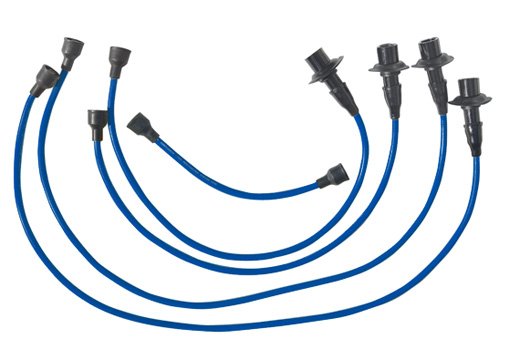 Ignition wire set Blue