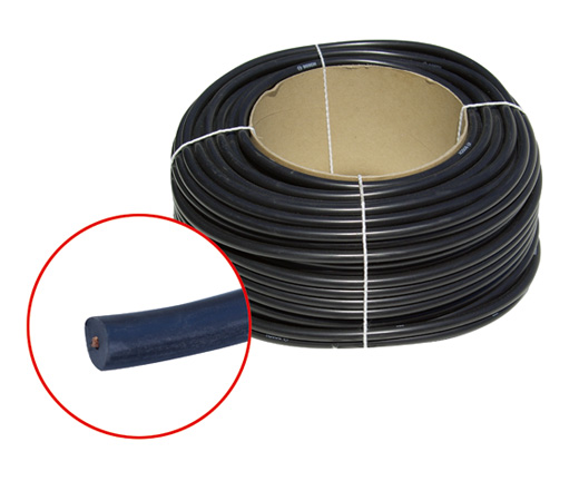 Bougiekabel Zwart per meter