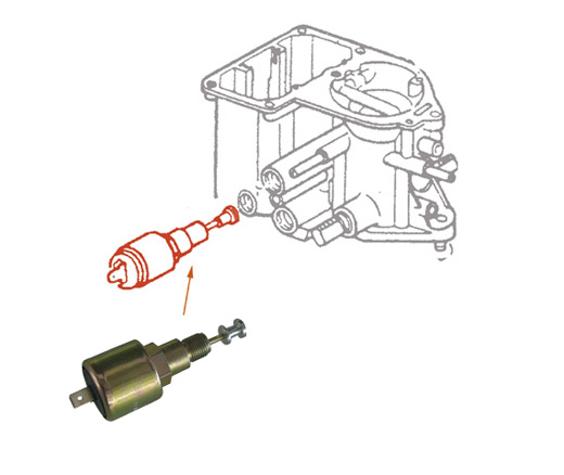 Carb. Cut-off relais, 12V, voor 34 PICT