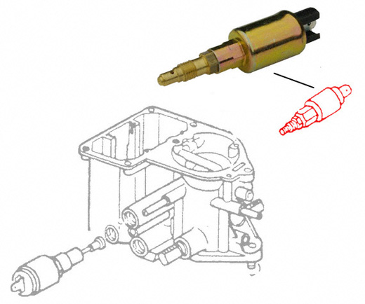 Carb. Idle running nozzle, electrical