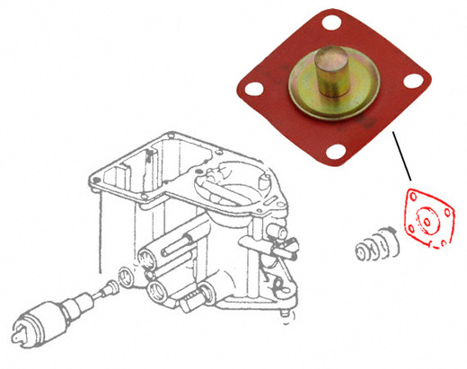 Carb. Diaphragm voor acceleratie sproeier