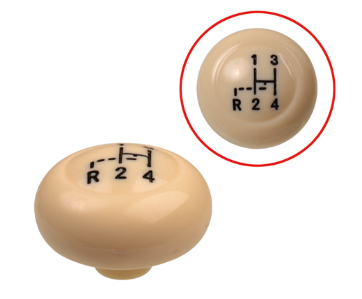 Schakelpookknop, 10mm, schakelschema, Ivoor