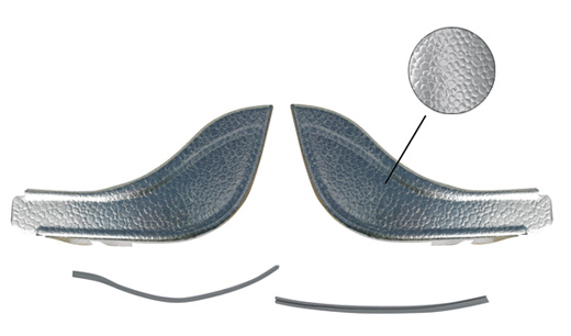 Gravel guards "Classic", front, aluminium, 8.70-, pair