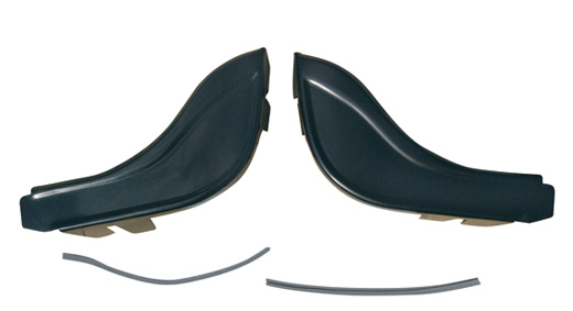 Steenslagbescherming, zwart, voor, Alu, 8.70-, Paar