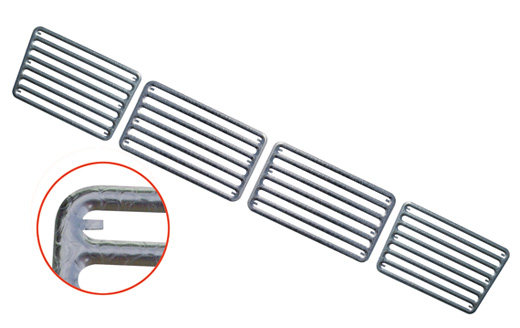 Motorhaubenziergitter "Classic", Alu, 4-teilig