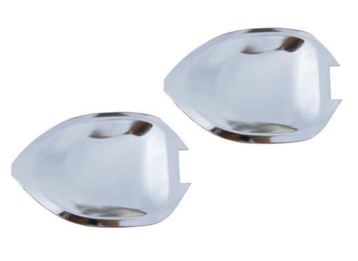 Deur hendel beschermer,silver-gloss-anodized, 8.67-7.71, p.paar