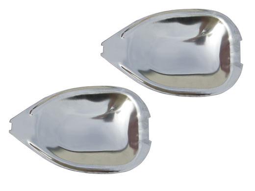 Deurgreepbeschermers,RVS, 8.67-7.71, pair